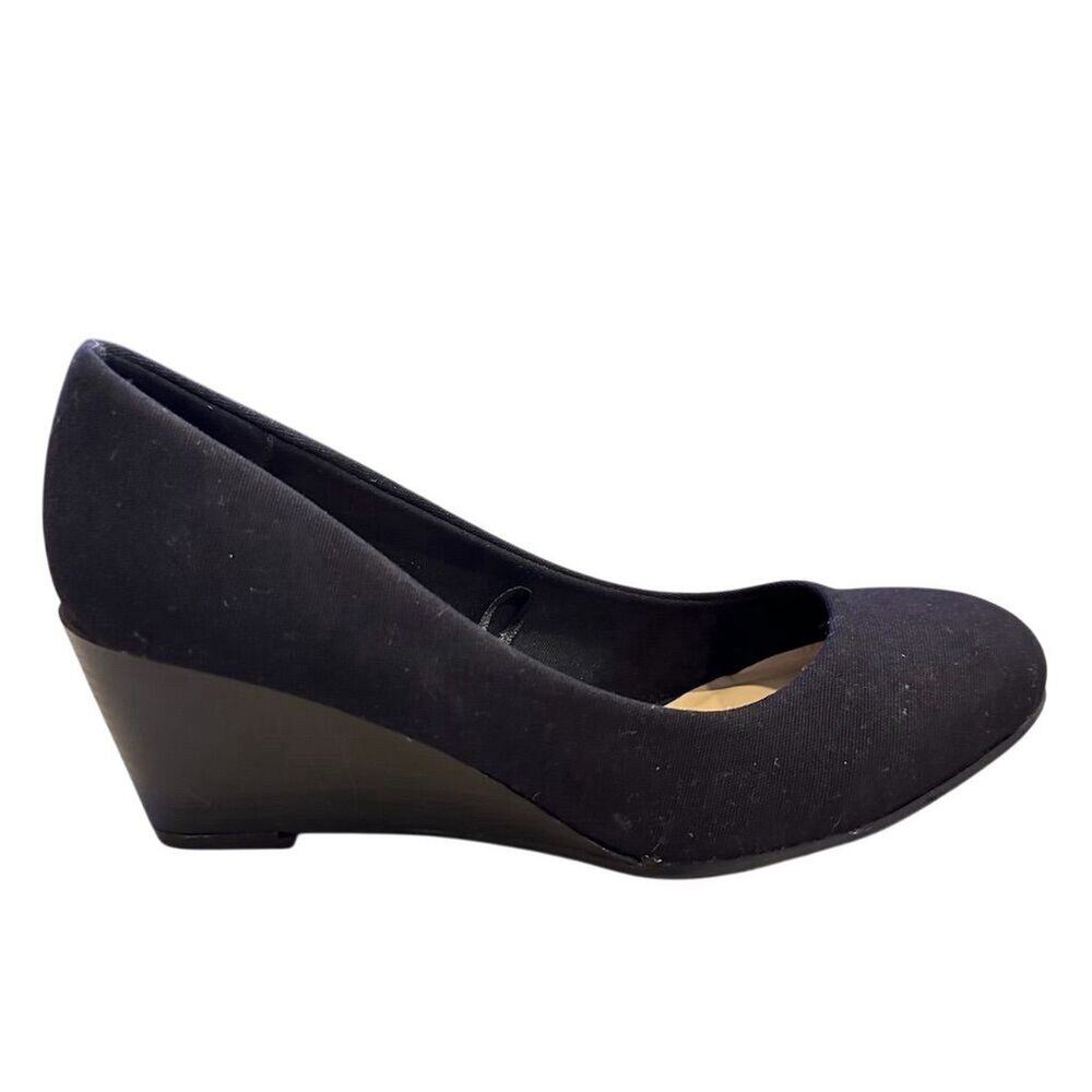 Seychelles Gertrude Women's Black Wedge Heels Size 7 Slip-On - Picture 5 of 11